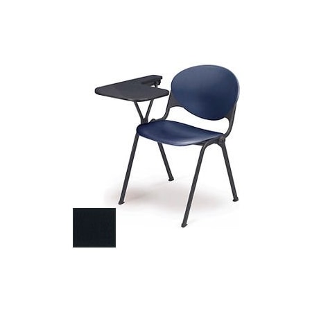 Kfi Designer Stacking Arm Chair Desk w/ Right Handed Tablet - Charcoal Seat & Back 2000-P01-WTR CHARCOAL